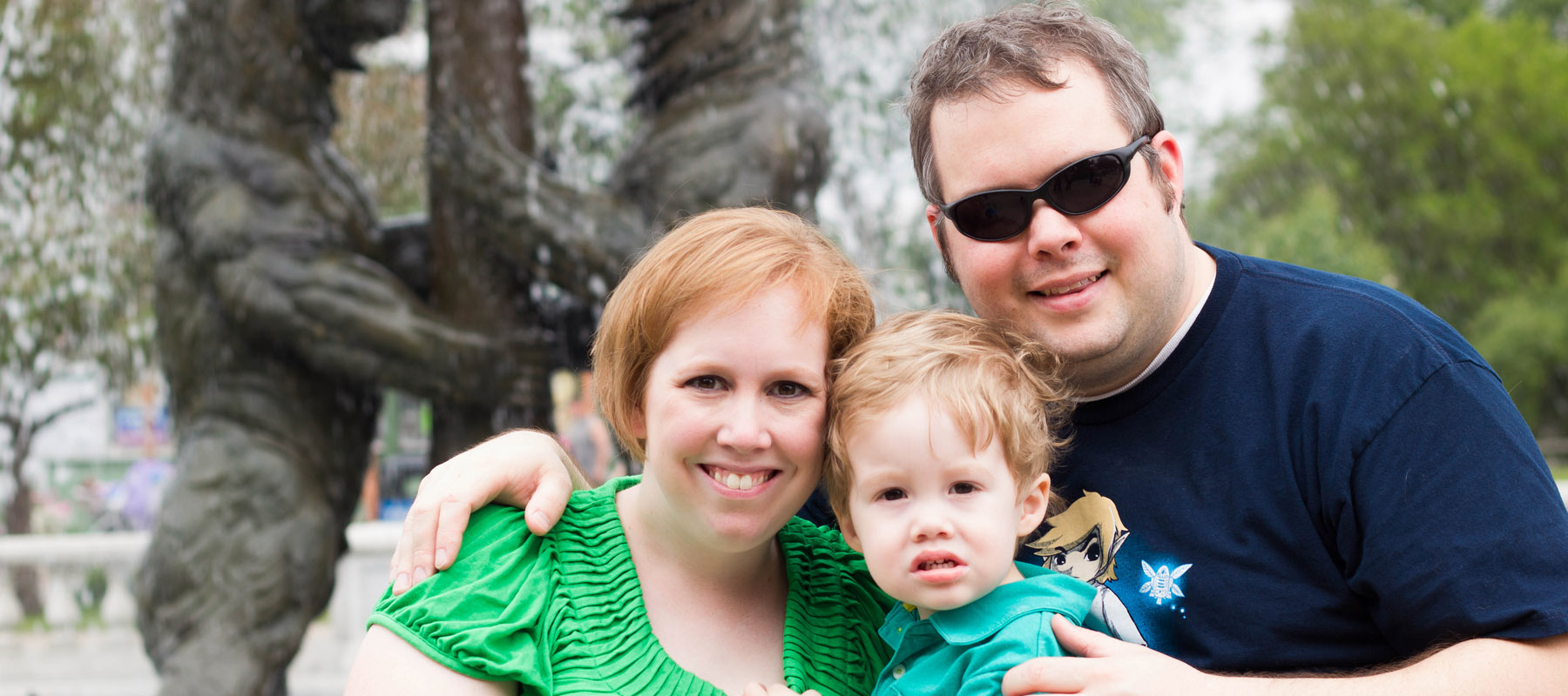 Kristen Grainer and family at the Detroit Zoo in 2013